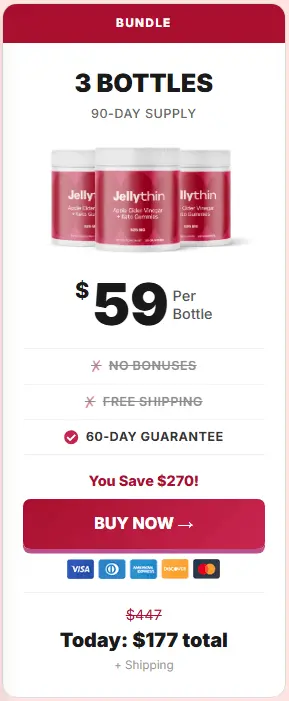 Buy JellyThin 3 Bottle